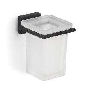 Wall-Mounted Toothbrush Holder 10x8x10cm Black Bonussi