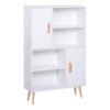 White Pine Bookcase w/ Feet 80x23.5x123cm