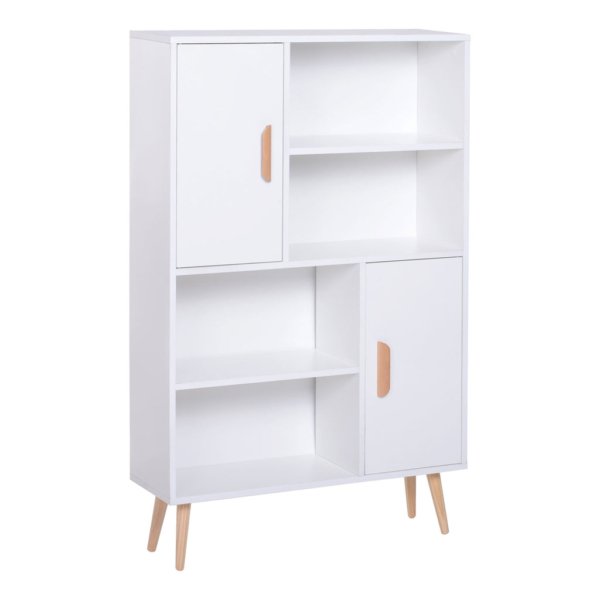 White Pine Bookcase w/ Feet 80x23.5x123cm
