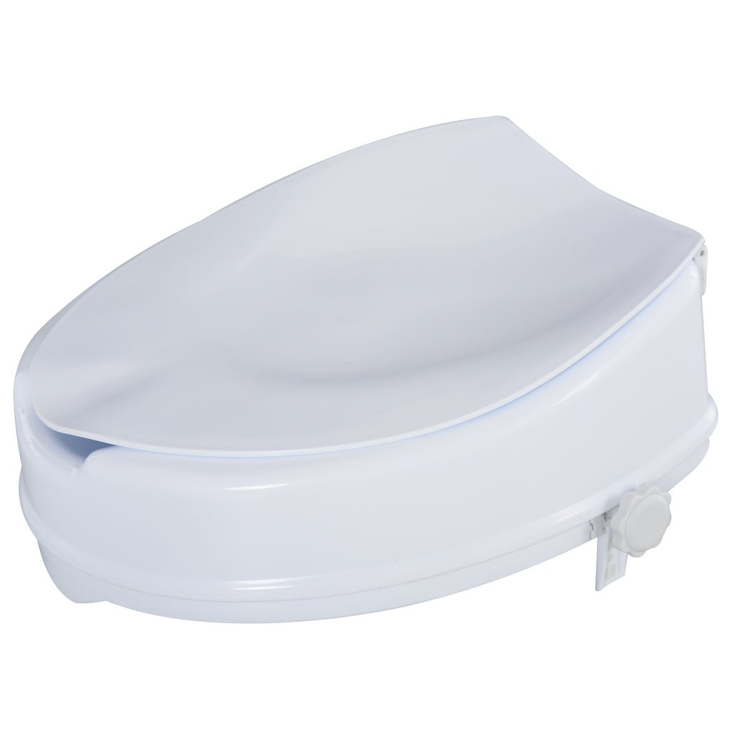 White Polypropylene Toilet Seat Riser 35x40x16cm
