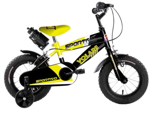 12" Kids' Sport Bike: Neon Yellow/Black