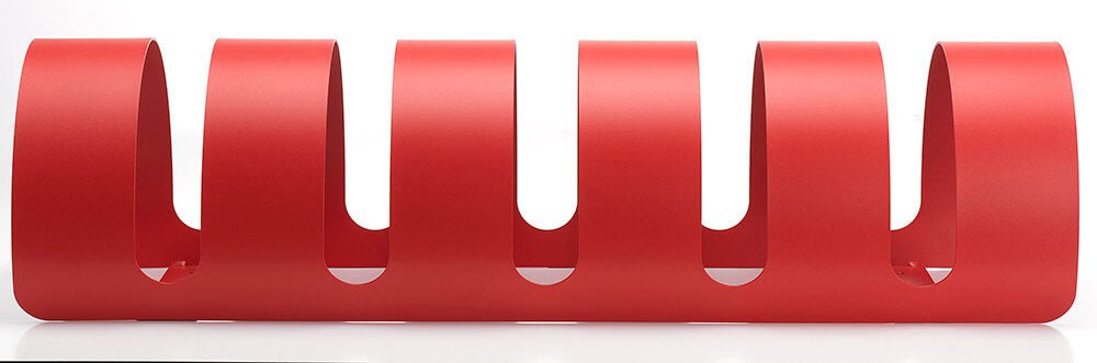 Belfer 5-Bike Iron Rack Compact Red