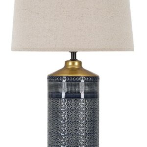 Graphs Dark Table Lamp 30x55x30cm Multicolor Ceramic