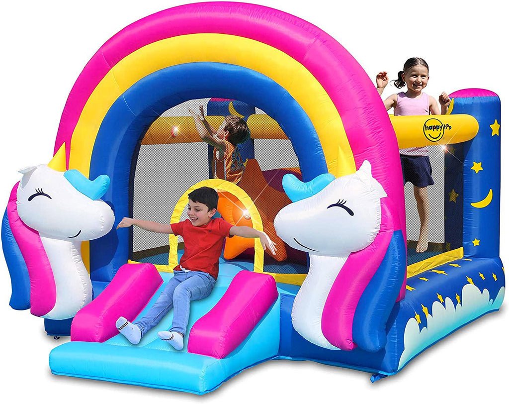 Interactive Unicorn Inflatable with Pump - Happy Hop