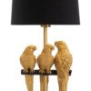 Parrots Table Lamp Iron & Polyester 30x62.5cm